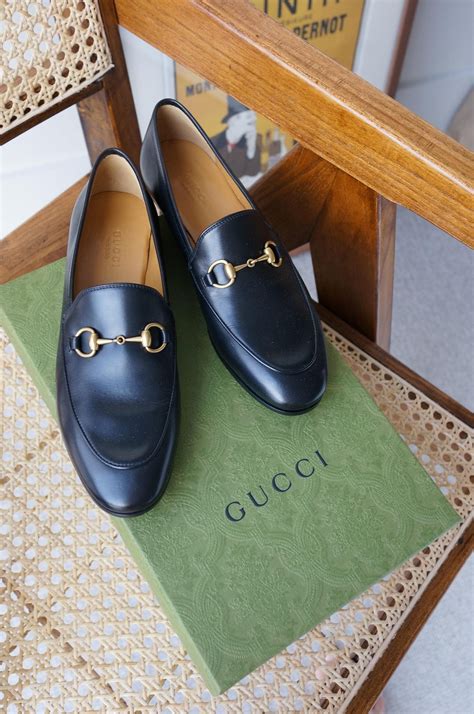 black vintage gucci loafers